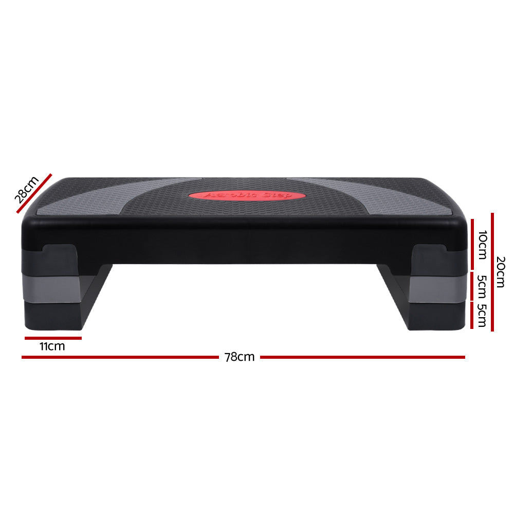 Everfit 3 Level Aerobic Step Exercise Stepper 78cm Gym Home Fitness