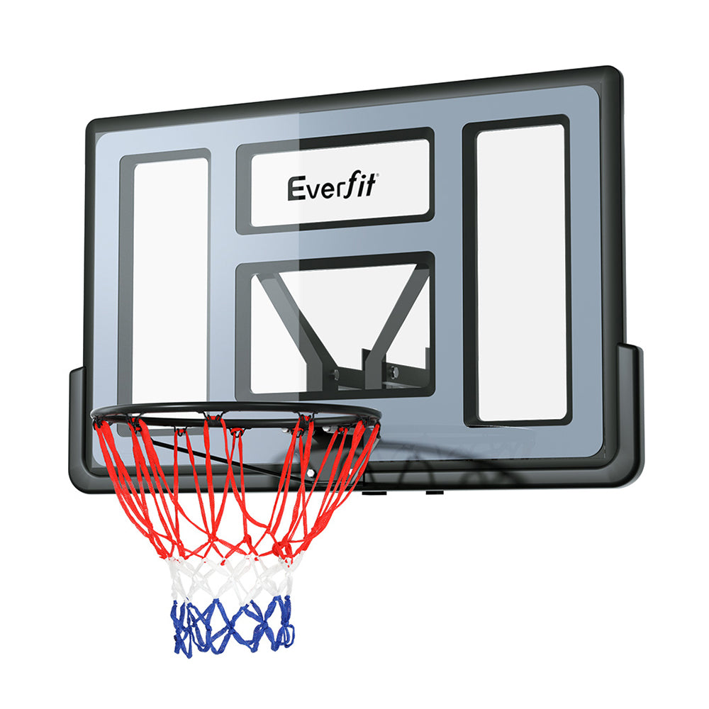 Everfit 45‘’ Kids Basketball Hoop Backboard Wall Mounted Ring Net Sports