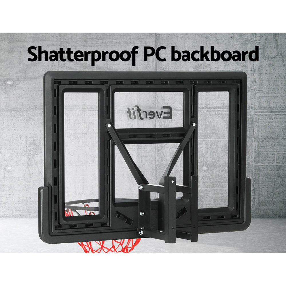 Everfit 45‘’ Kids Basketball Hoop Backboard Wall Mounted Ring Net Sports