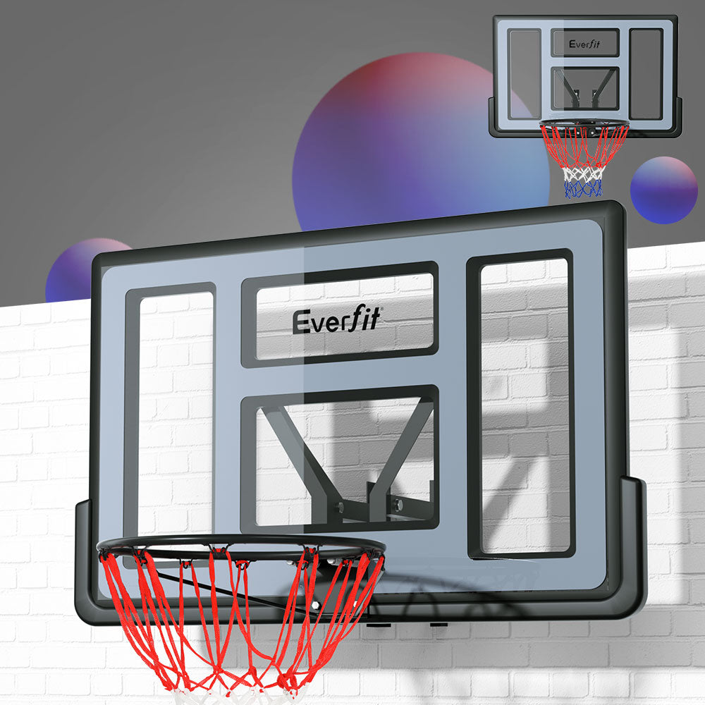 Everfit 45‘’ Kids Basketball Hoop Backboard Wall Mounted Ring Net Sports