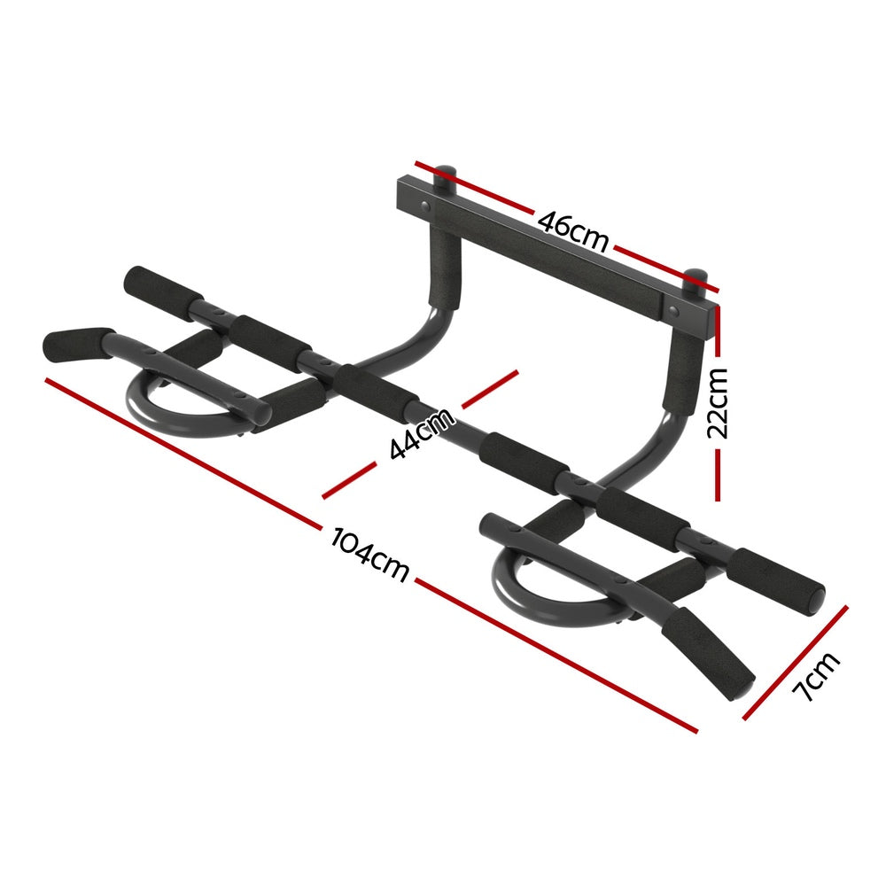 Everfit Pull Up Bar 104CM Doorway Chin Up Horizontal Bar Gym