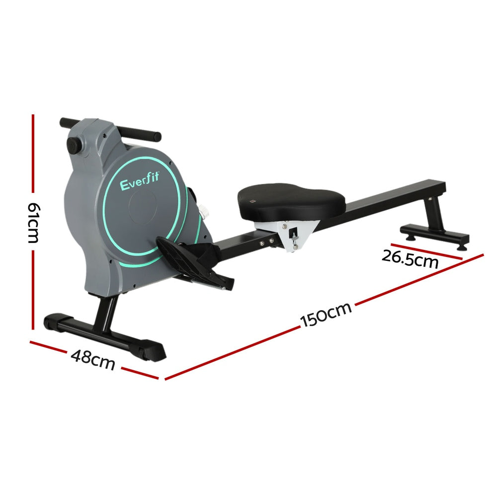 Everfit Rowing Machine 16 Levels Magnetic Rower Gym Home Cardio with APP