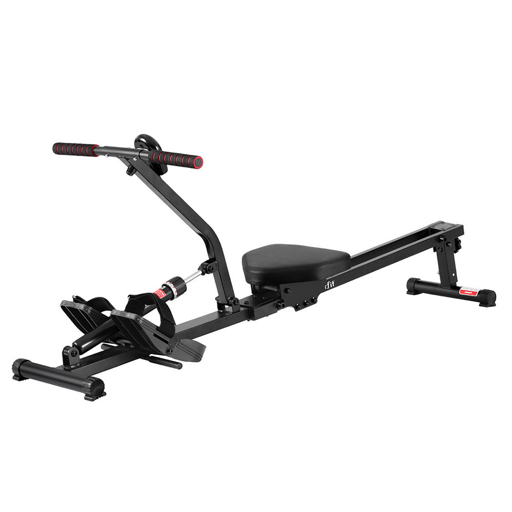 Everfit Hydraulic Rowing Machine Rower 12 Levels Resistance Exercise Fitness Gym Cardio-Black