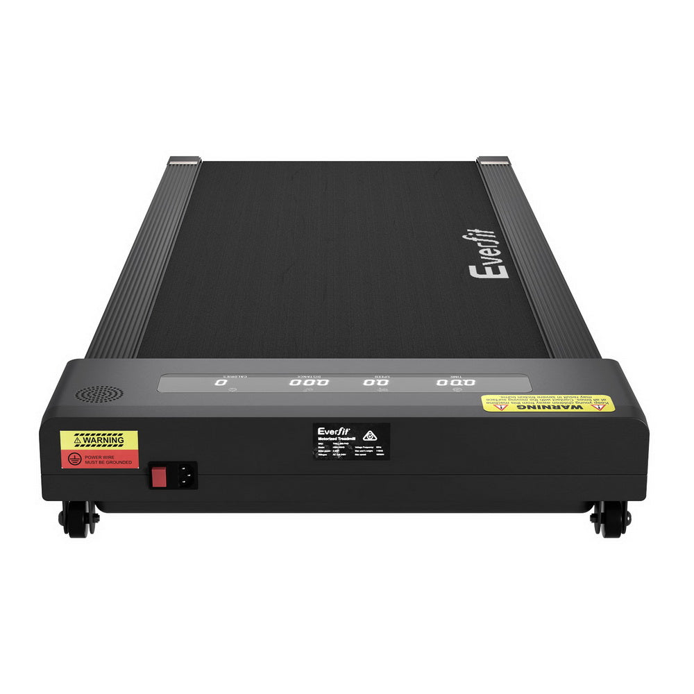 Everfit Treadmill Electric Walking Pad Under Desk Home Gym Fitness 400mm Black