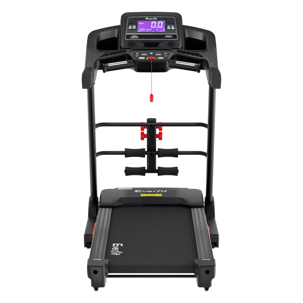 Everfit Treadmill Electric Home Gym Fitness Exercise Machine w/ Sit Up Bar 480mm-Black, red