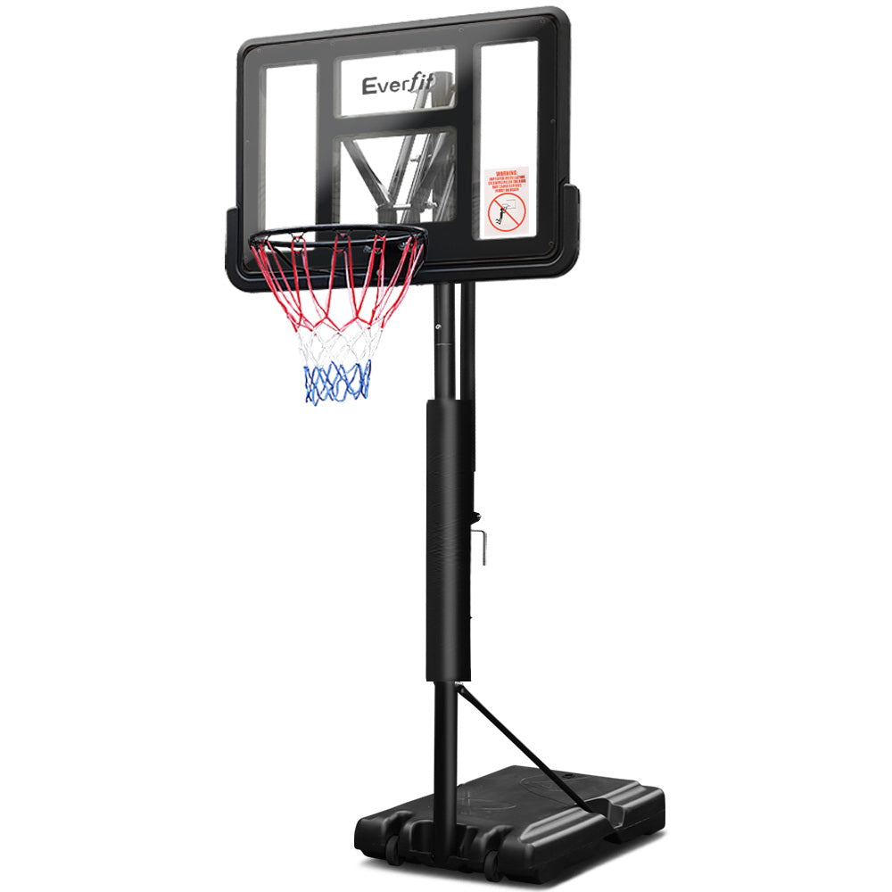 Everfit 3.05M Basketball Hoop Stand System Ring Portable Net Height Adjustable Black - Everfit