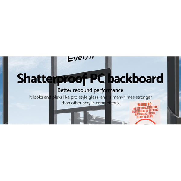 Everfit Pro Portable Basketball Stand System Ring Hoop Net Height Adju