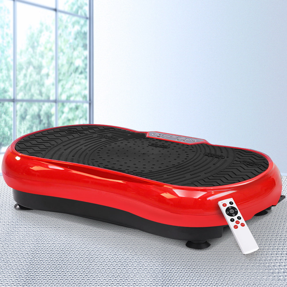 Everfit Vibration Machine Plate Platform Body Shaper Home Gym Fitness Red - Everfit