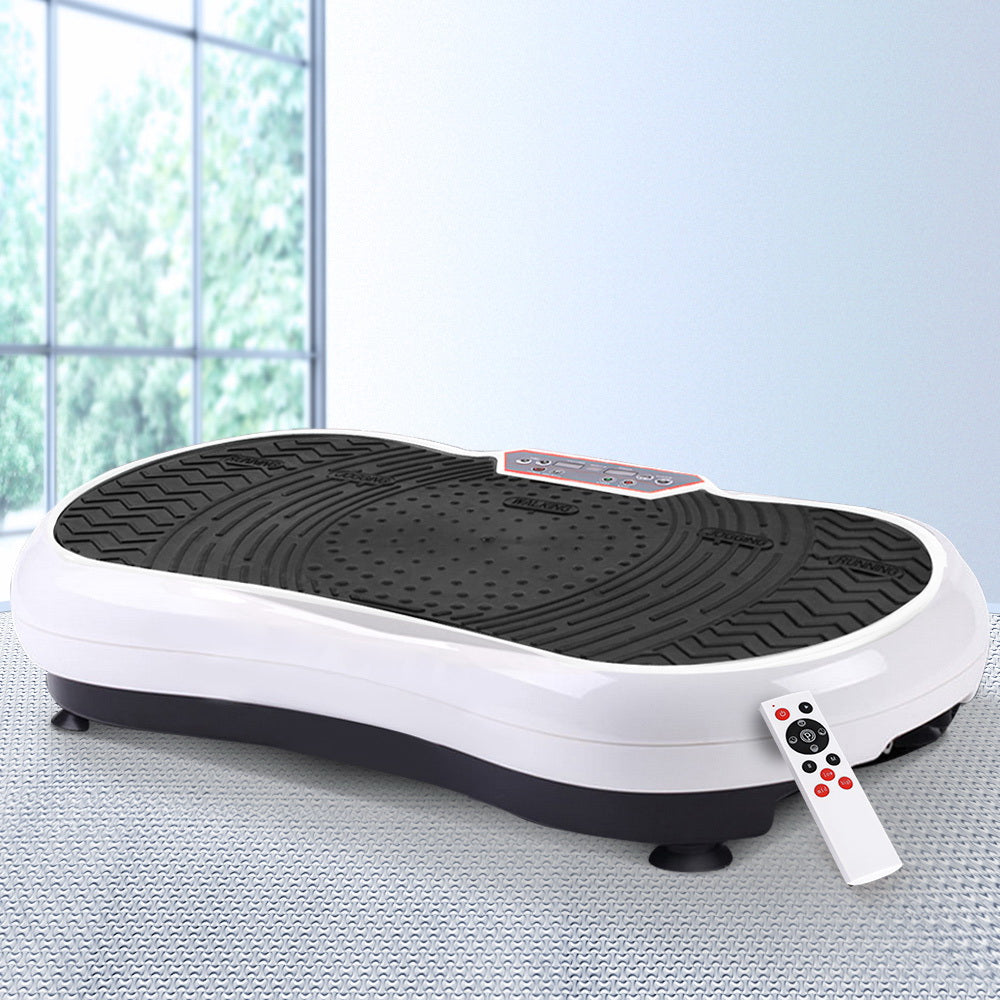 Everfit Vibration Machine Plate Platform Body Shaper Home Gym Fitness White - Everfit