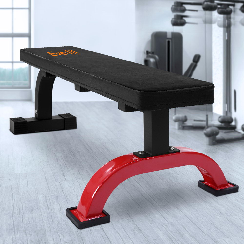Everfit Fitness Flat Bench Weight Press Home Gym Equipment Strength Training Exercise
