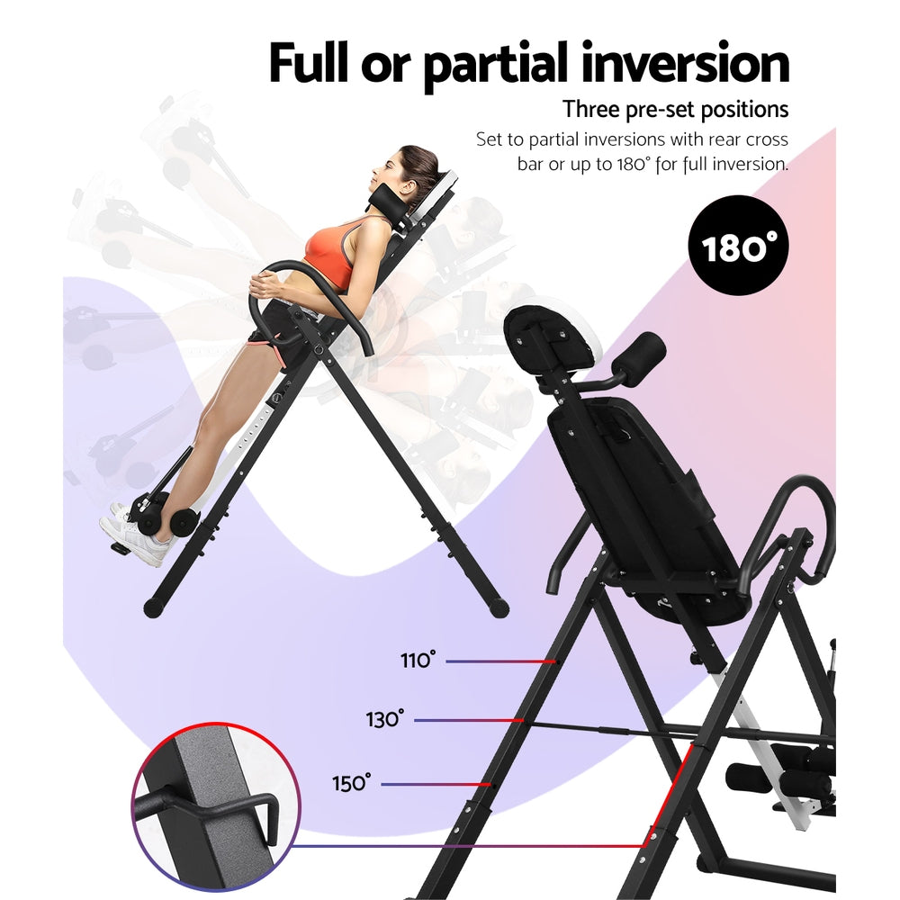 Everfit Inversion Table Gravity Exercise Inverter Back Stretcher Home Gym - Everfit