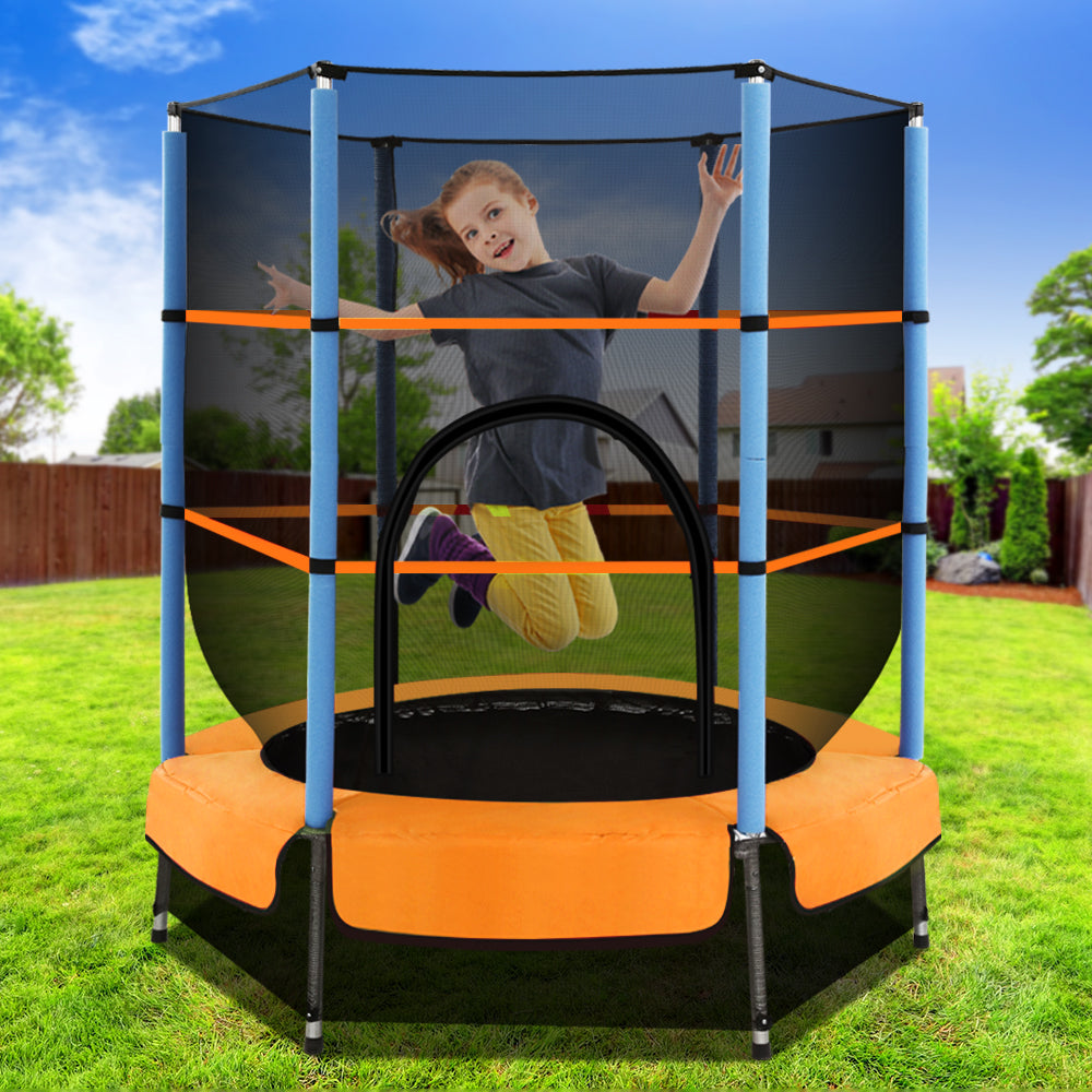 Everfit 4.5FT Trampoline Round Trampolines Kids Enclosure Outdoor Indoor Gift - Everfit