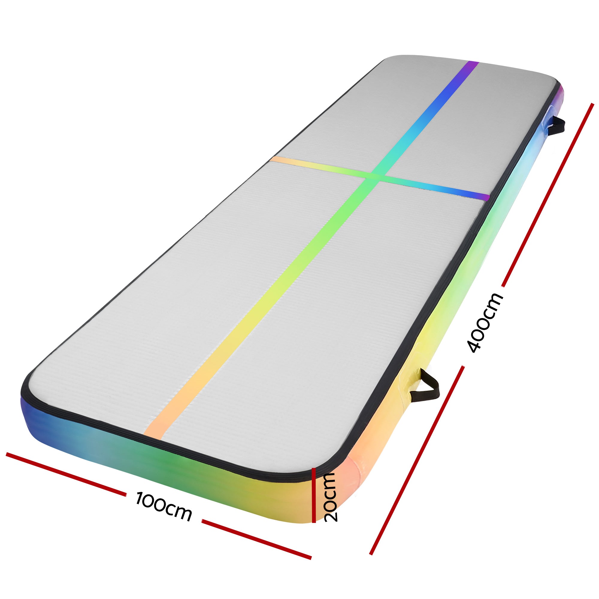 Everfit 4X1X0.2M Air Track Inflatable Tumbling Mat Gymnastics Yoga Mat