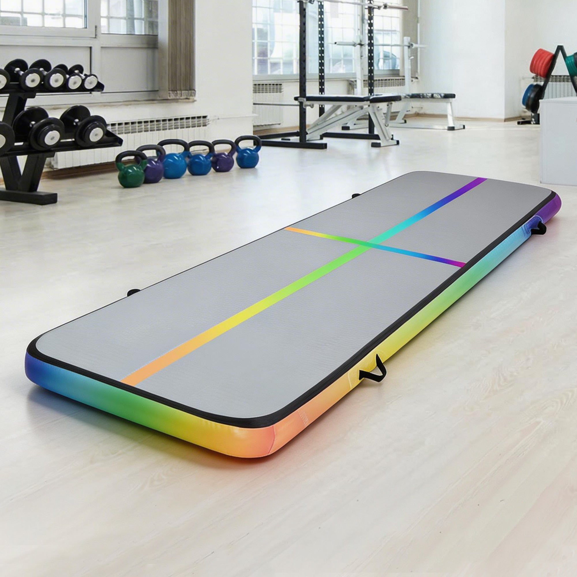Everfit 4X1X0.2M Air Track Inflatable Tumbling Mat Gymnastics Yoga Mat - Everfit