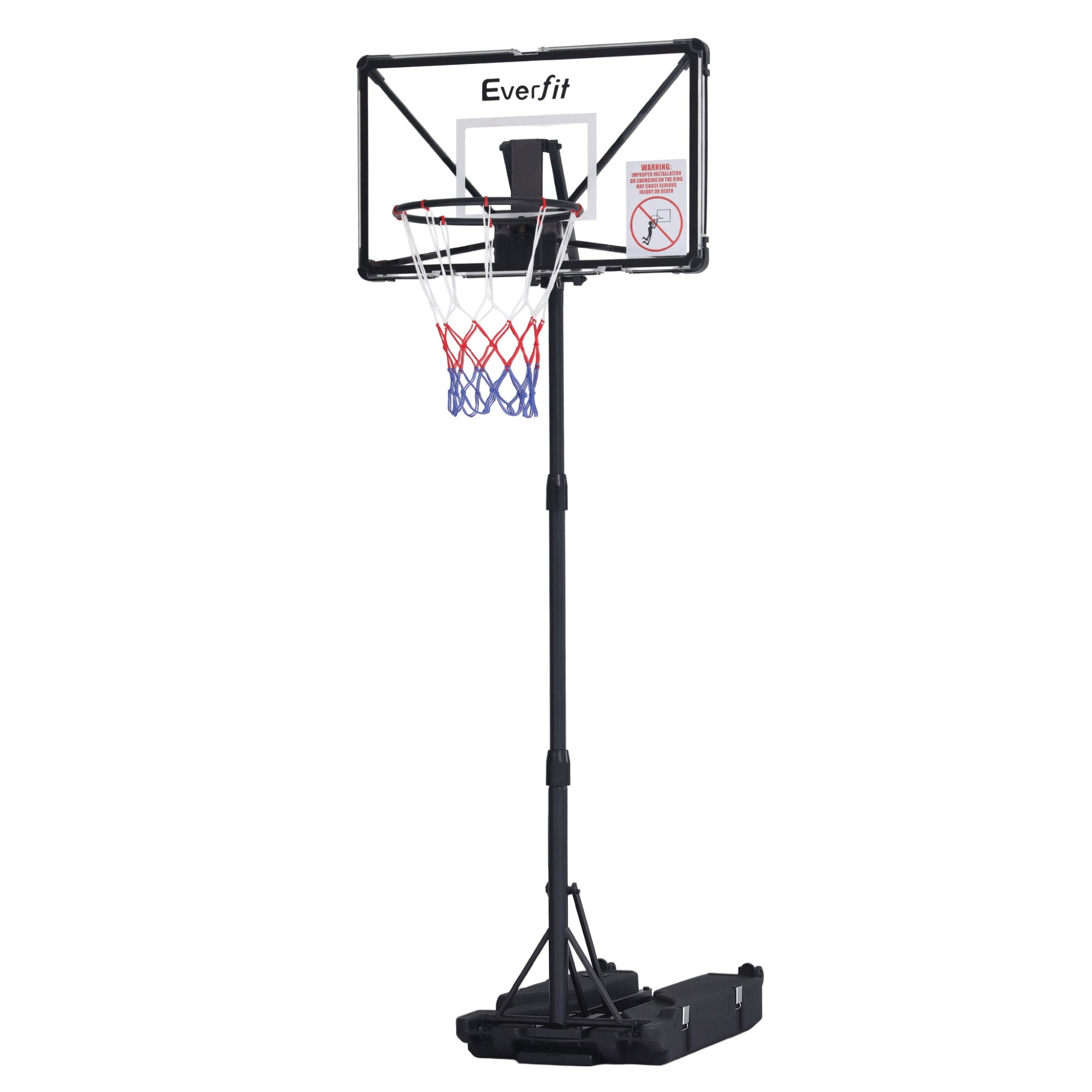 Everfit Portable Basketball Hoop System Adjustable Full Foldable Stand 2.07m