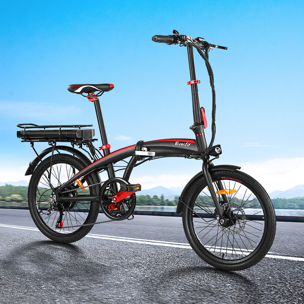 Everfit Folding Electric Bike Urban City Bicycle eBike Rechargeable Battery 250W - Everfit