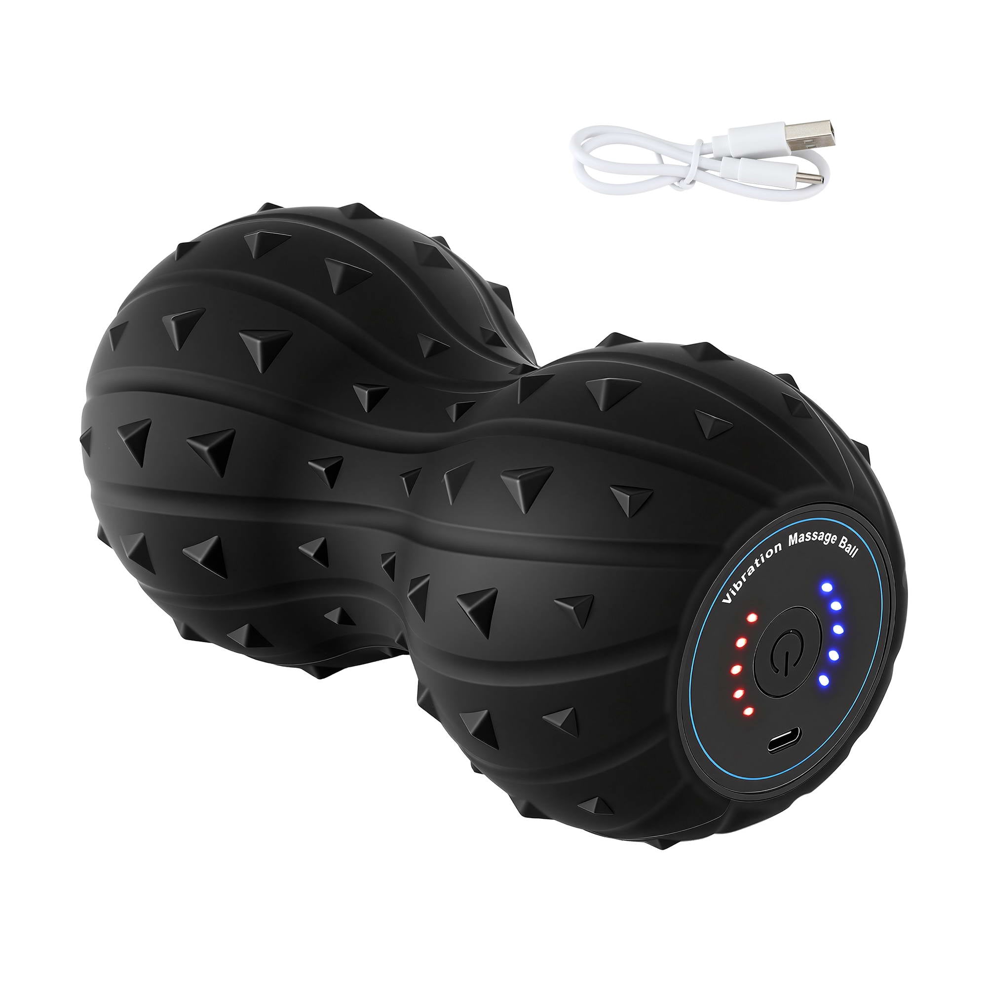 Everfit Electric Vibrating Peanut Massage Ball 5 Adjustable Levels High Power 3000RPM Motor 4D Floating Point Deep Tissue Trigger Point Muscle Relaxation Yoga Home Gym Type-C Rechargeable Support 80kg