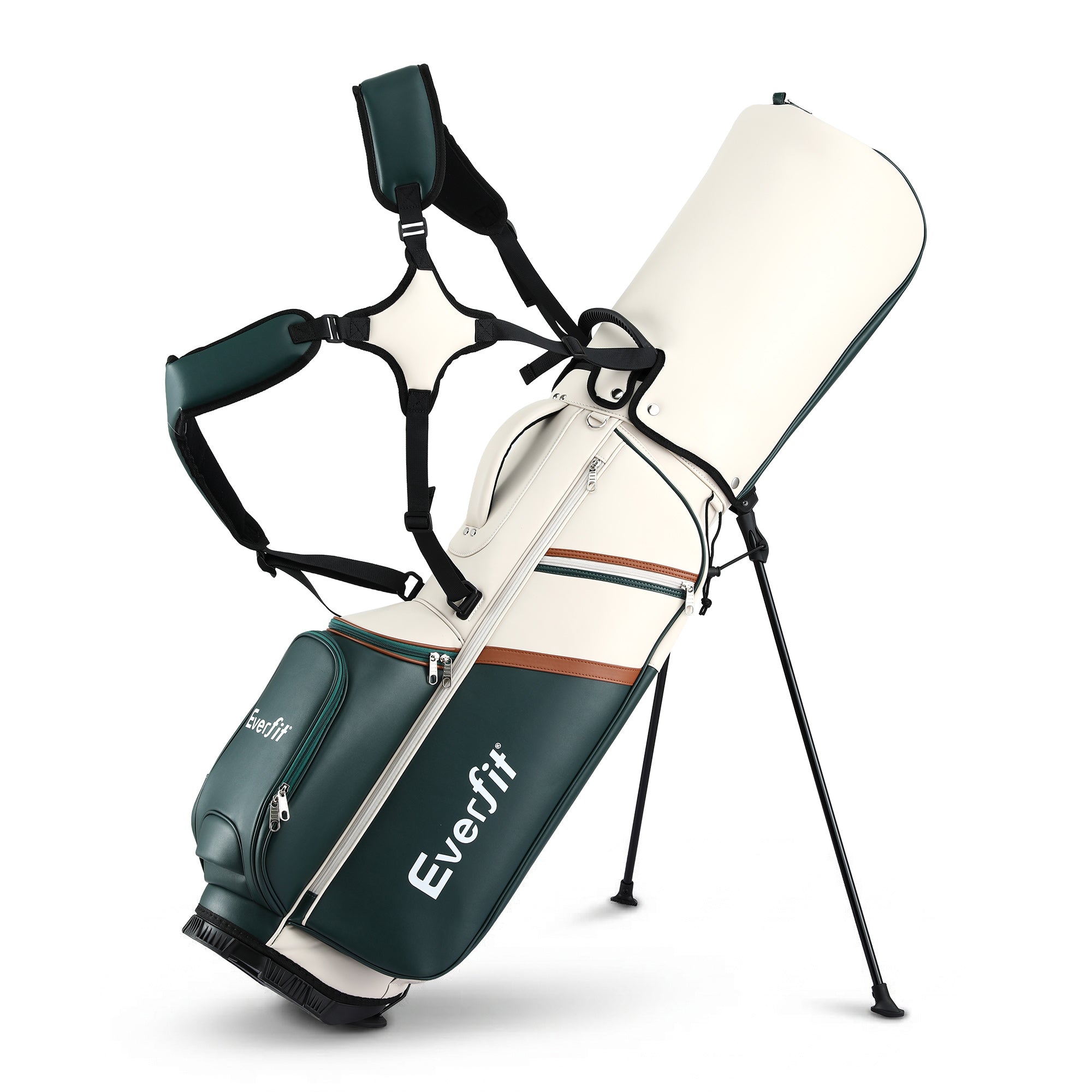 Everfit Golf Stand Bag Lightweight Carry Bag Dual Strap Club Divider