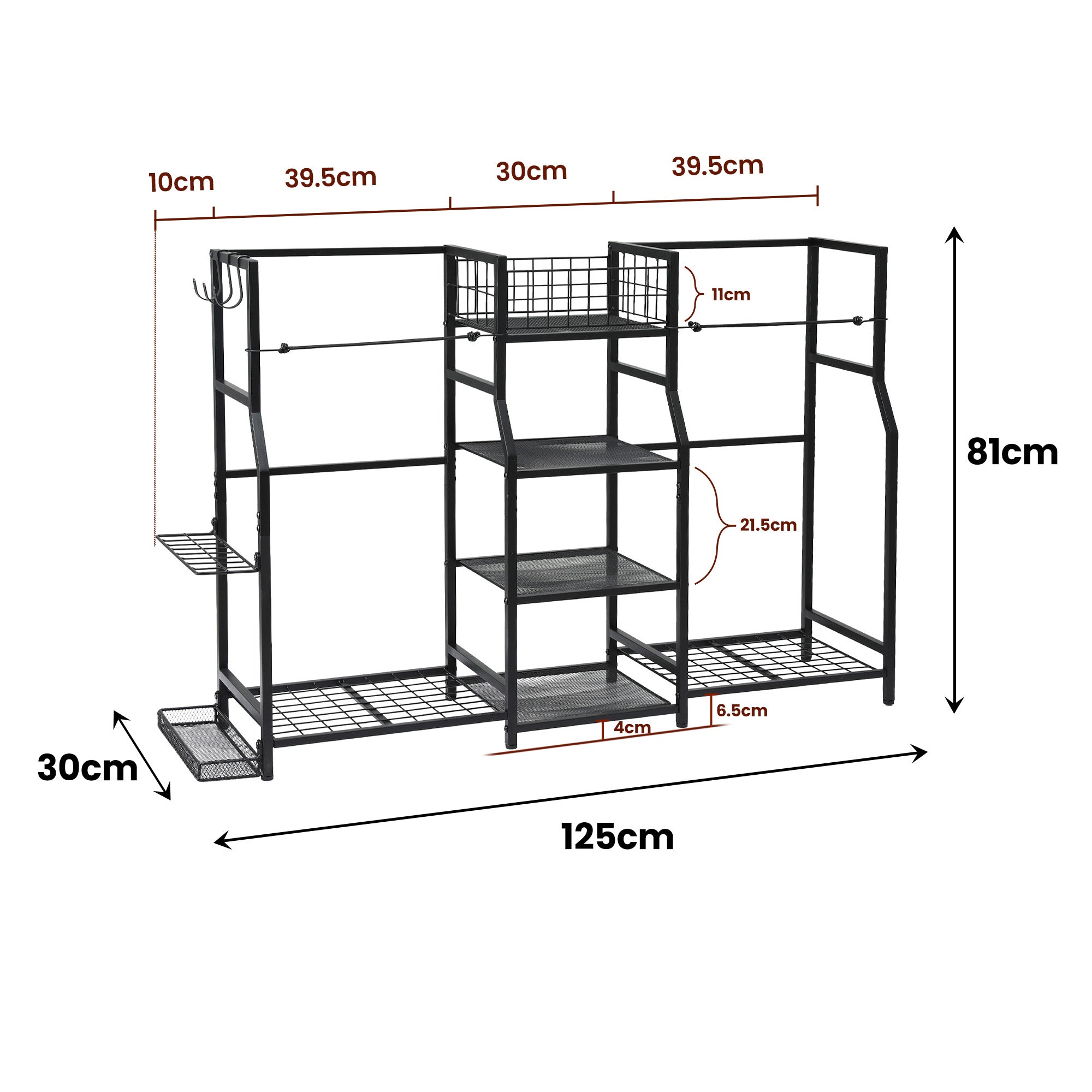 Everfit Golf Bag Storage Golfing Equipment Rack Holds 2 Bags 16 Clubs