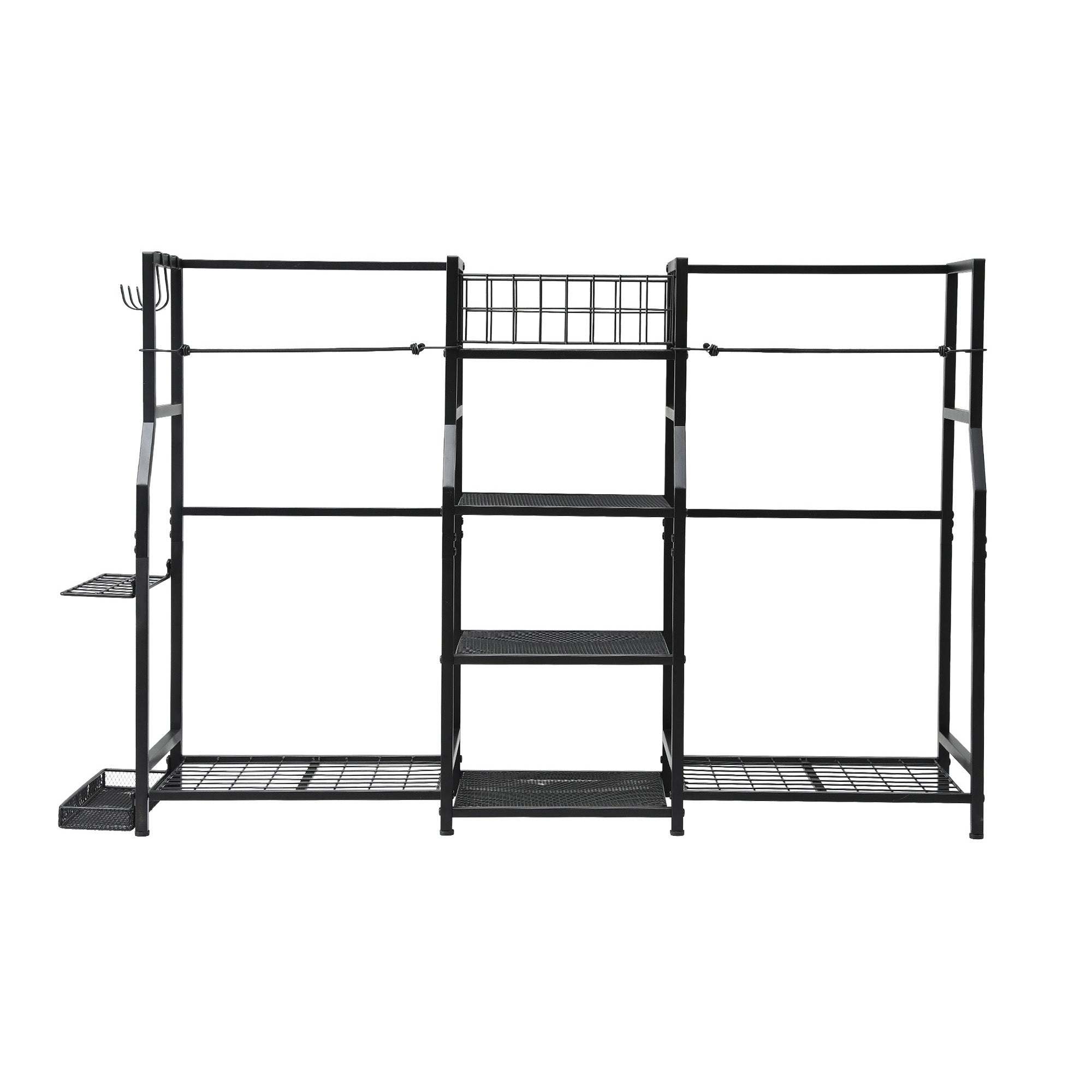 Everfit Golf Bag Storage Golfing Equipment Rack Holds 2 Bags 16 Clubs