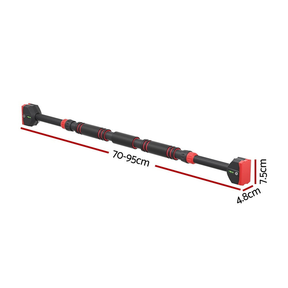 Everfit Pull Up Bar 70CM-95CM Doorway Chin Up Horizontal Bar Gym