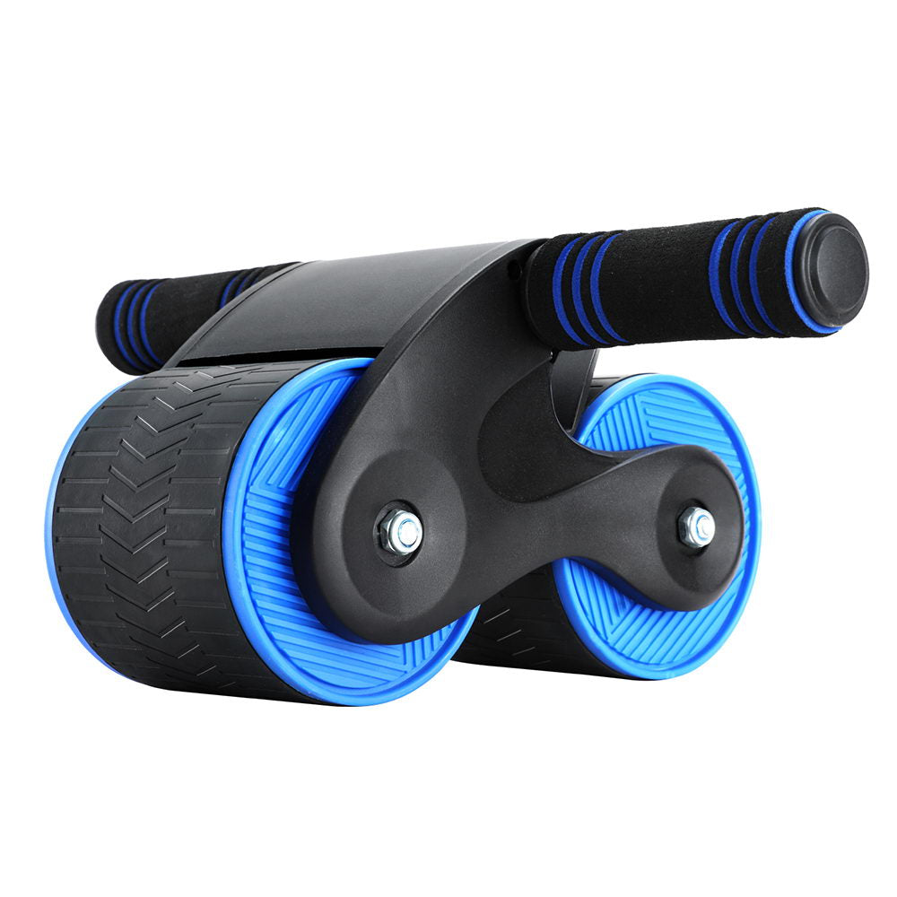 Everfit Ab Roller Automatic Rebound Abdominal Wheel Home Gym Workout Blue