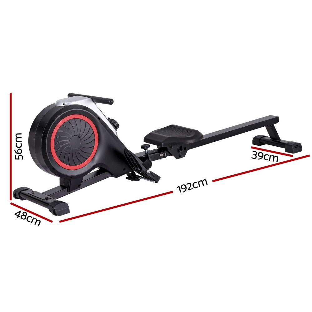 Everfit Rowing Machine 16 Levels Foldable Magnetic Rower Gym Cardio Workout