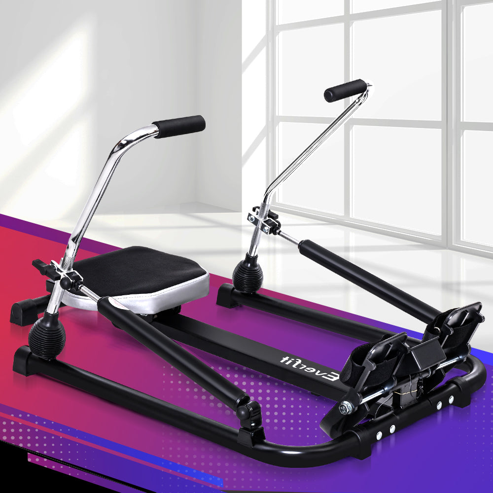 Everfit Rowing Exercise Machine Rower Hydraulic Resistance Fitness Gym Cardio - Everfit