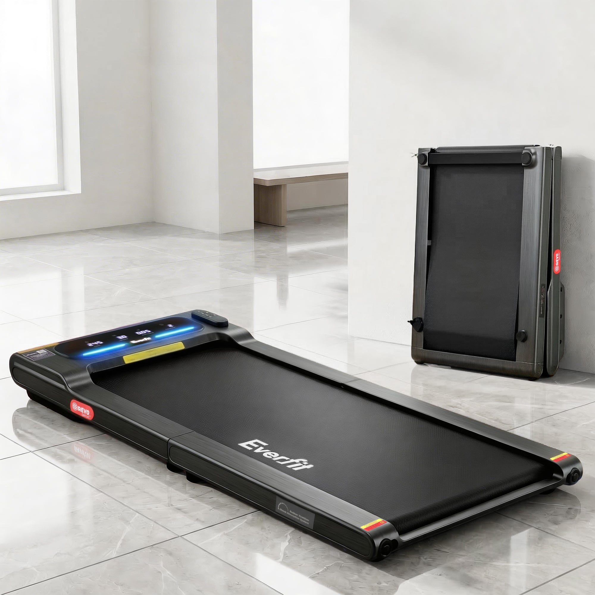 Everfit Walking Pad Treadmill 2 in 1 Foldable Under Desk for Home Gym With 38cm Belt With APP - Everfit