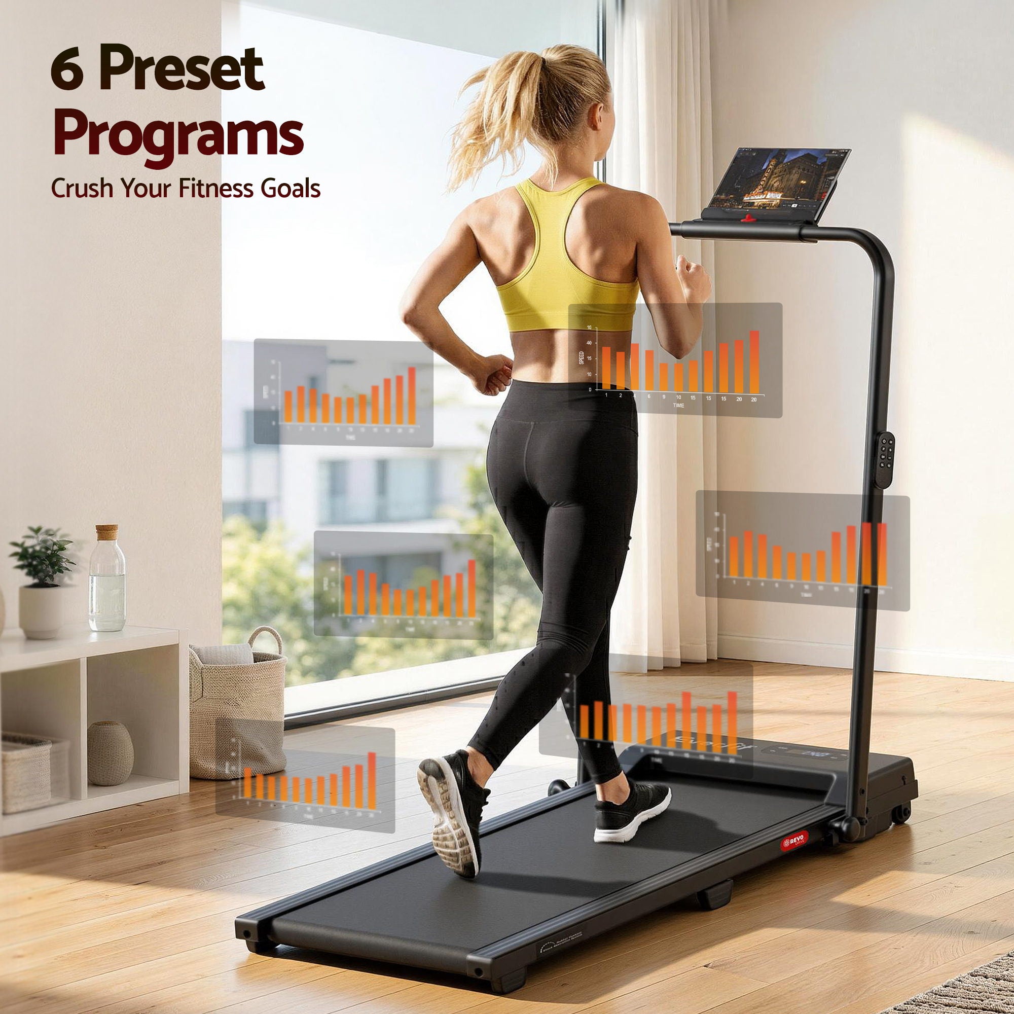 Everfit 3 in 1 Walking Pad Treadmill 12% Incline Under Desk Foldable for Home With 38cm Belt APP Control