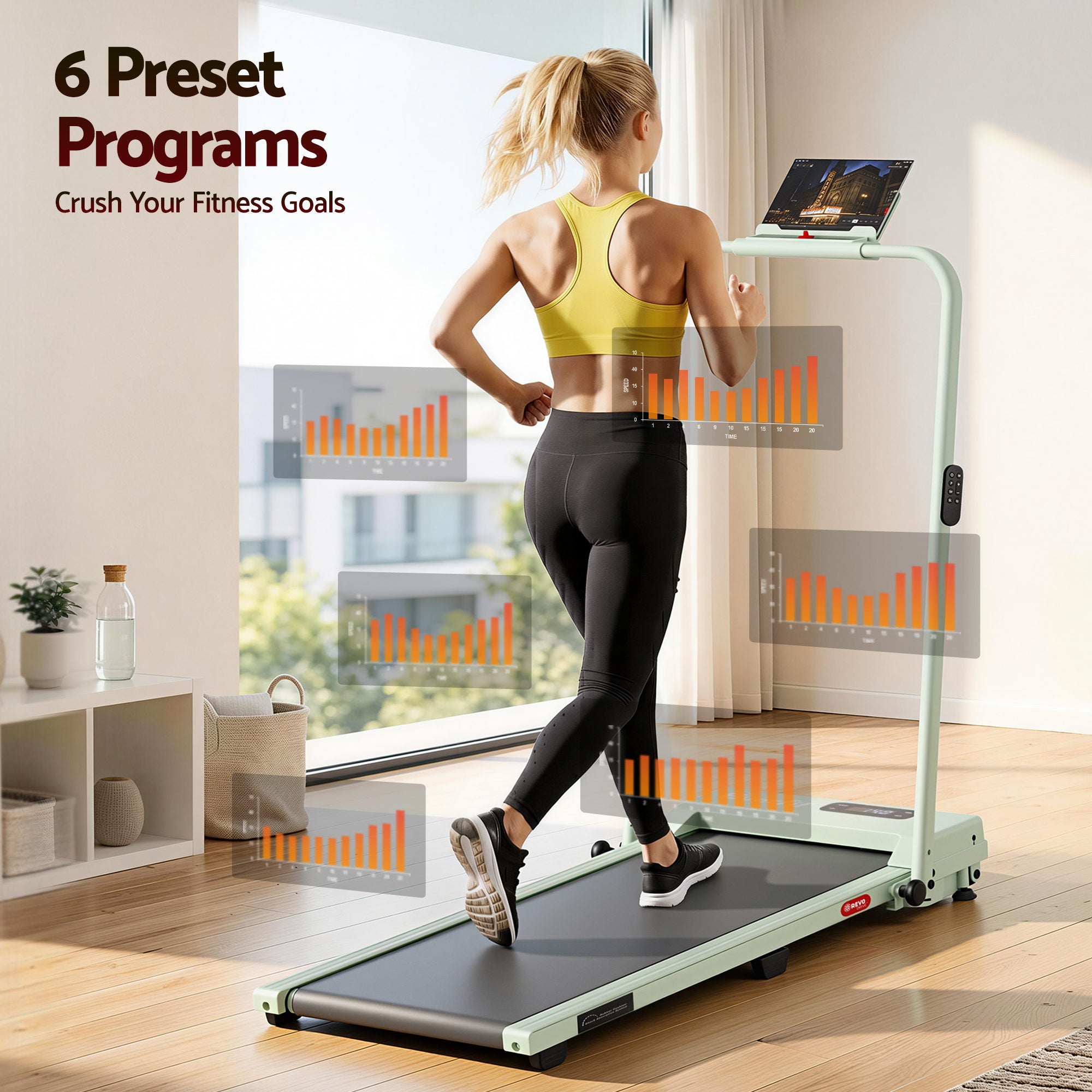 Everfit 3 in 1 Walking Pad Treadmill 12% Incline Under Desk Foldable for Home With 38cm Belt