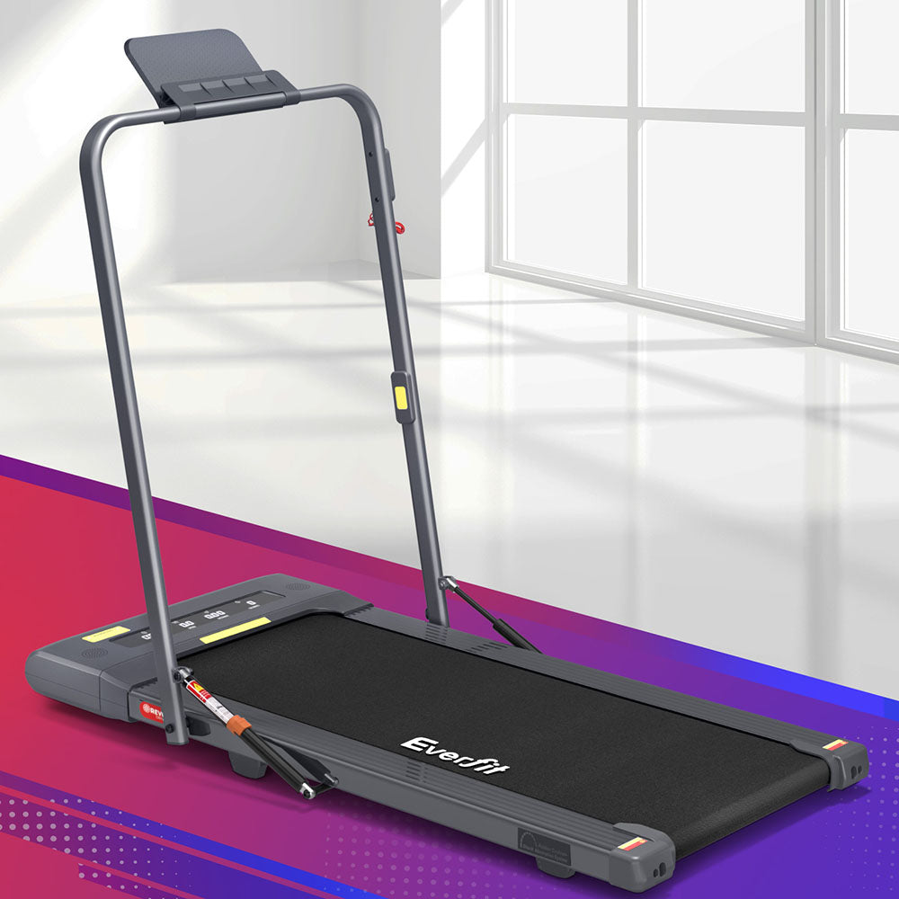 EVERFIT Walking Pad Treadmill 2 IN 1 Foldable 400mm Belt Grey