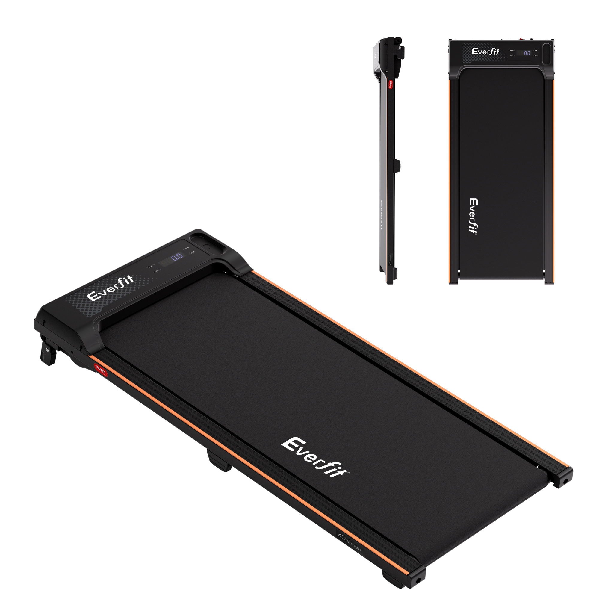 Everfit 3 in 1 Walking Pad Treadmill 12% Incline Under Desk Treadmills for Home Gym With 40cm Wide Belt Black