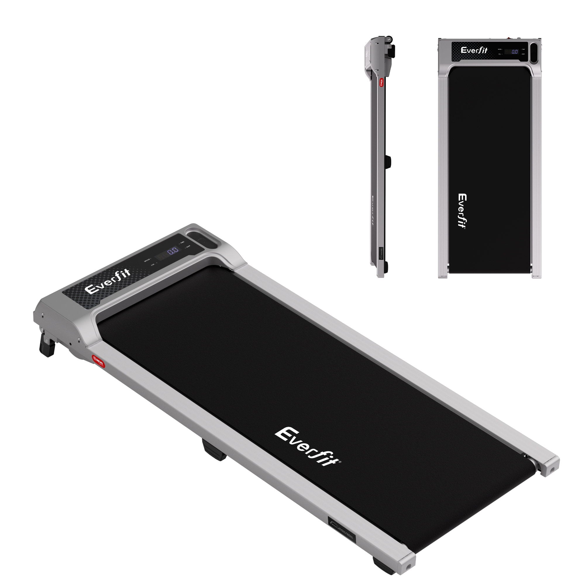 Everfit 3 in 1 Walking Pad Treadmill 12% Incline Under Desk Treadmills for Home Gym With 40cm Wide Belt Sliver