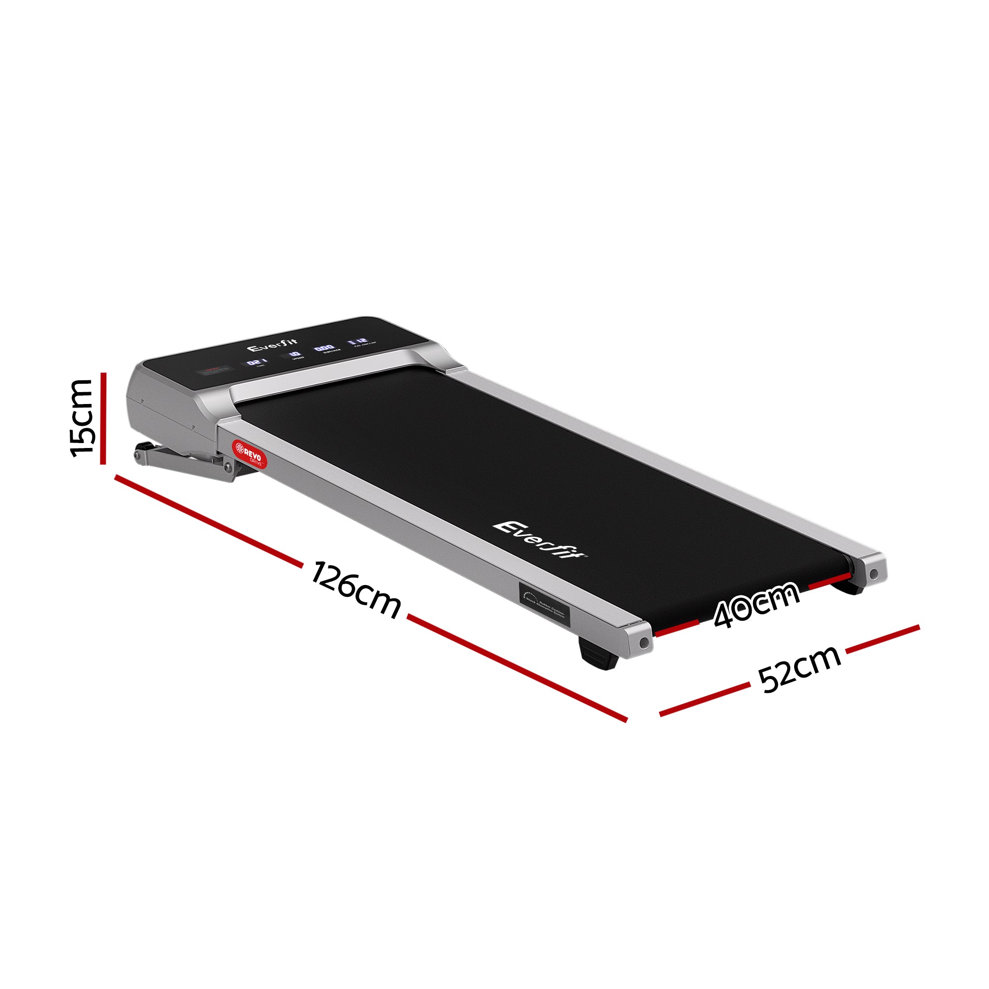 Everfit 3 in 1 Walking Pad Treadmill 20% Auto Incline Under Desk Treadmills for Home Gym With 40cm Wide Belt Sliver