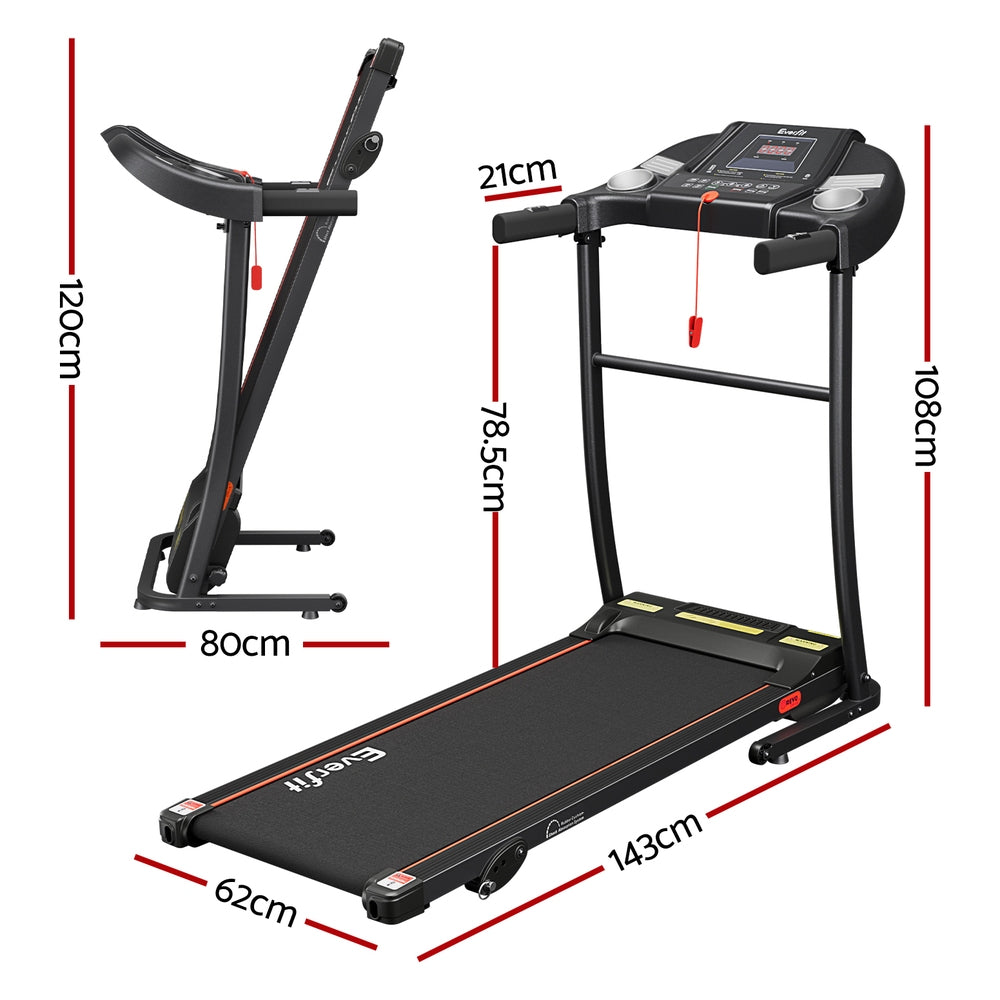 Gym treadmill size sale