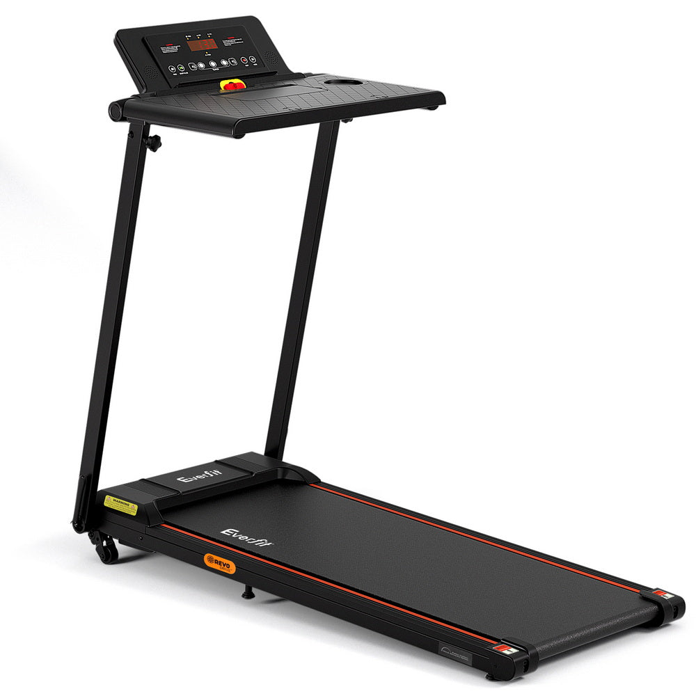 Everfit Treadmill Electric Walking Pad Foldable Incline for Home Office Gym Black