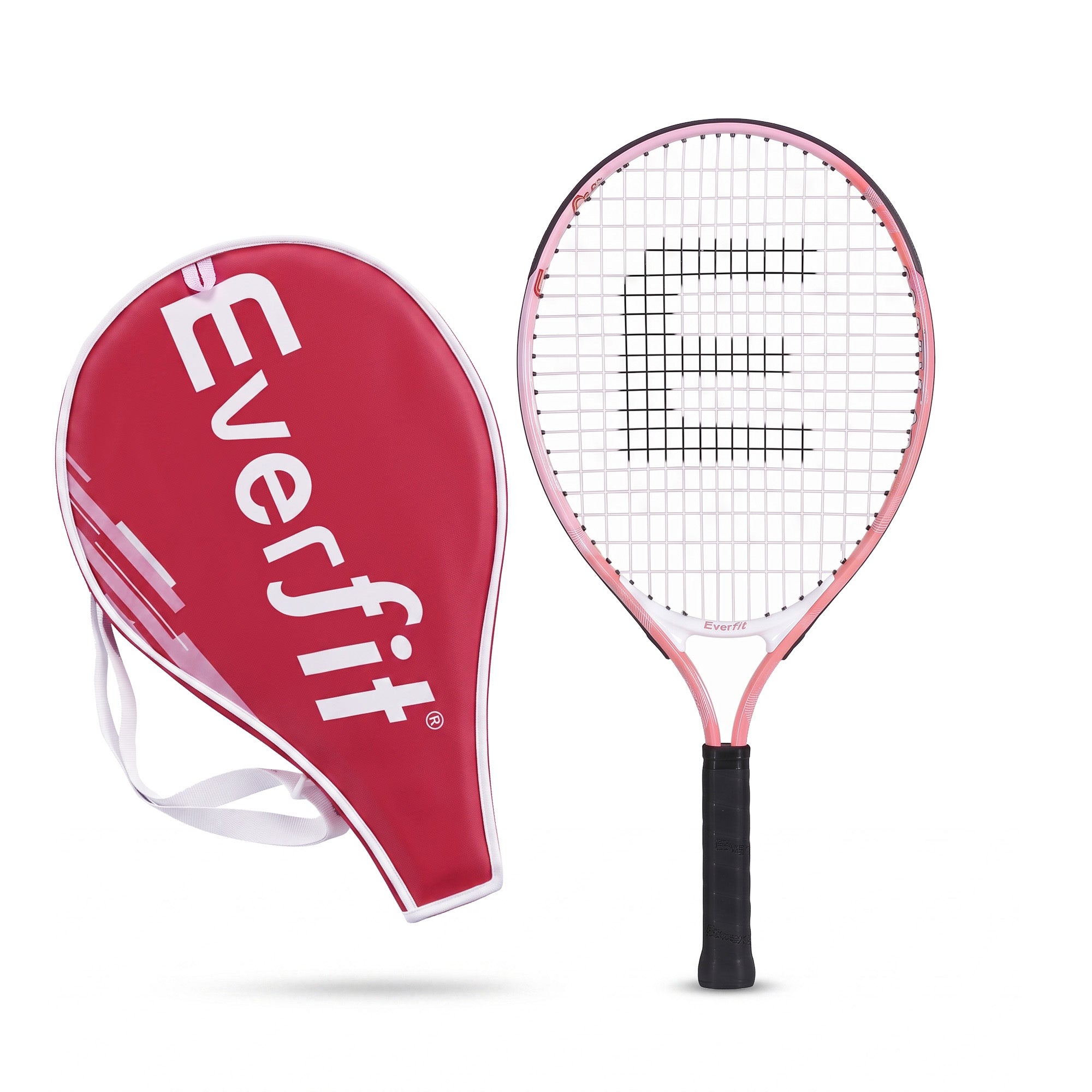 Title  Everfit 23 Inch Tennis Racket Lightweight 200g for Adult and Junior Players Pink