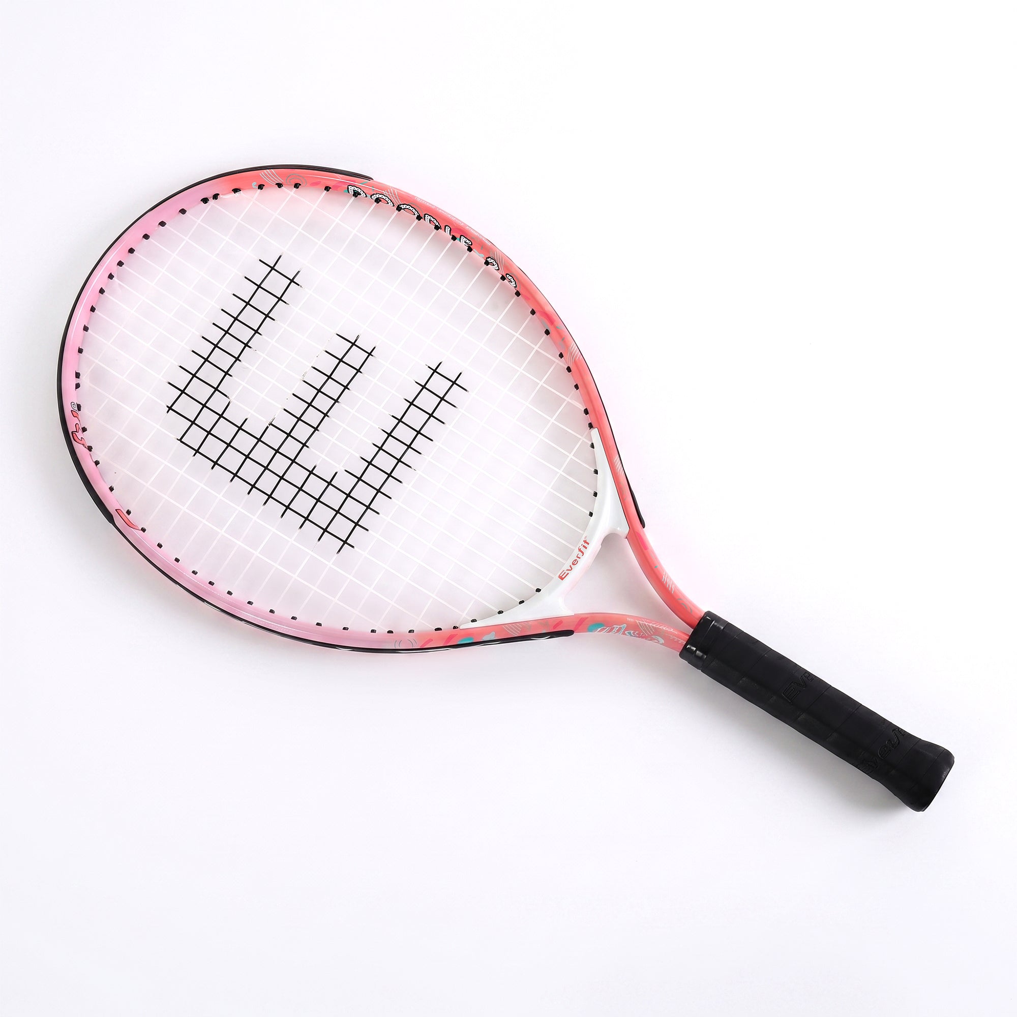 Title  Everfit 23 Inch Tennis Racket Lightweight 200g for Adult and Junior Players Pink