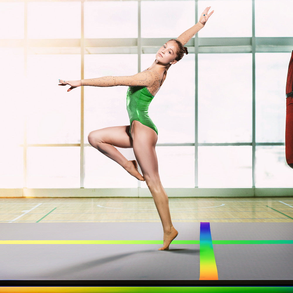 Everfit 3M Air Track Gymnastics Tumbling Exercise Mat Inflatable Mats + Pump - Everfit