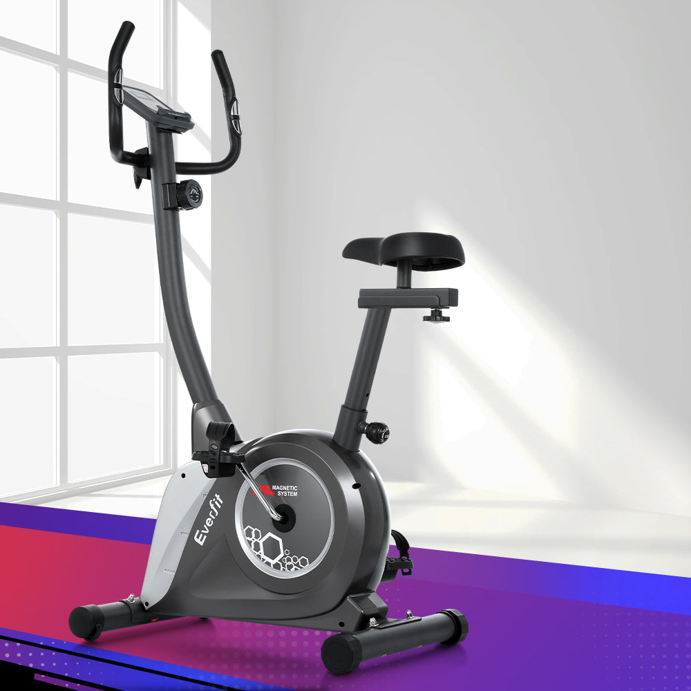 Everfit Magnetic Exercise Bike Upright Bike Fitness Home Gym Cardio