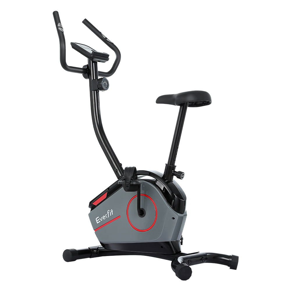 Everfit Magnetic Exercise Bike 8 Levels Upright Bike Fitness Home Gym Cardio - Everfit