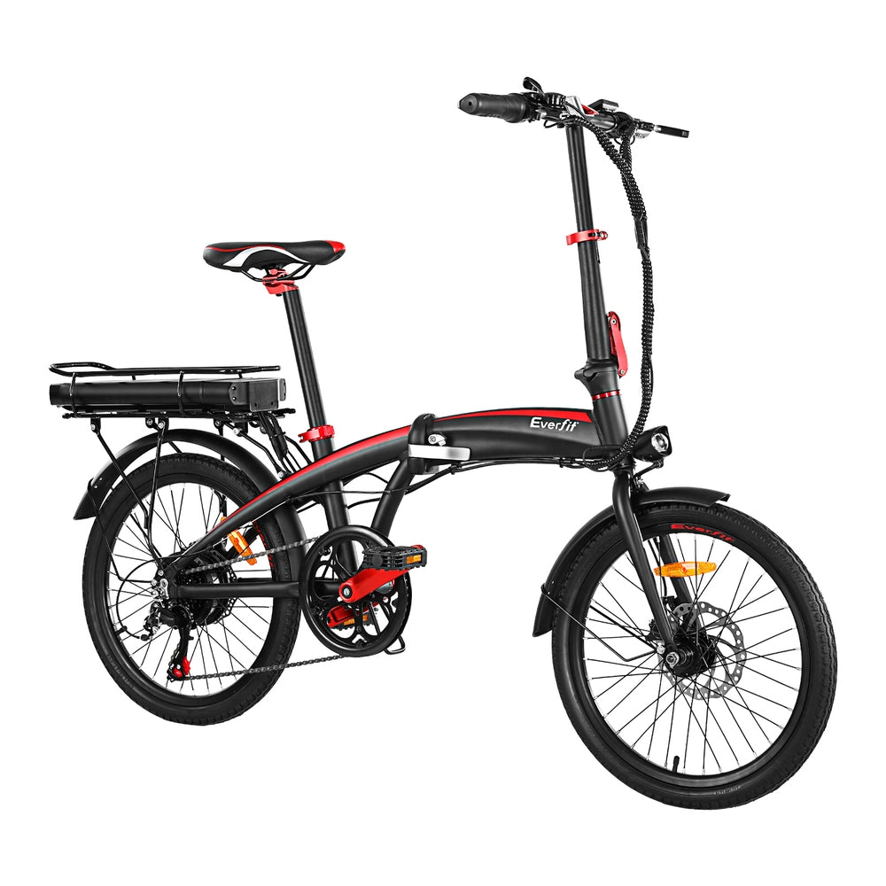 Everfit Folding Electric Bike Urban City Bicycle eBike Rechargeable Battery 250W - Everfit