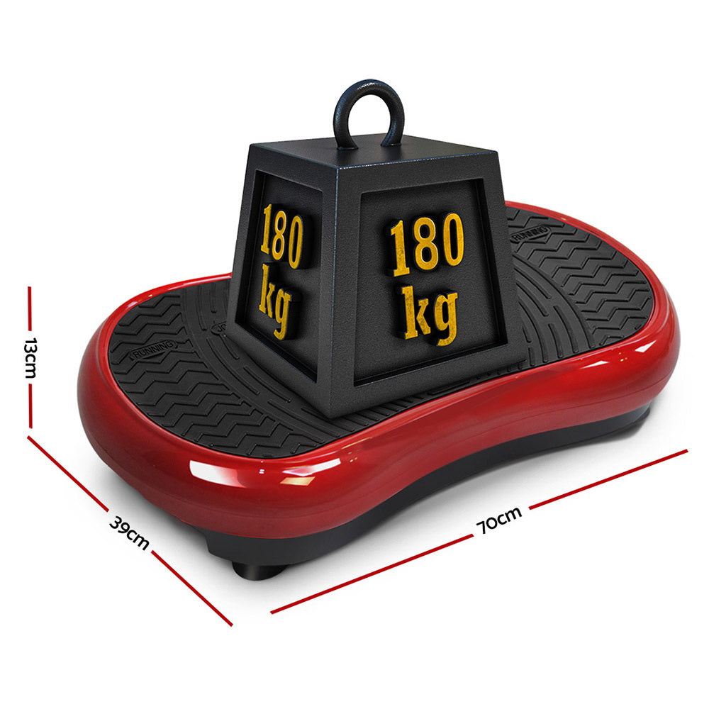 Everfit Vibration Machine Plate Platform Body Shaper Home Gym Fitness Maroon