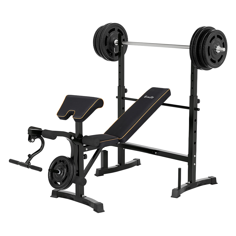 Everfit Weight Bench 10 in 1 Bench Press Home Gym Station 330kg Capacity - Everfit