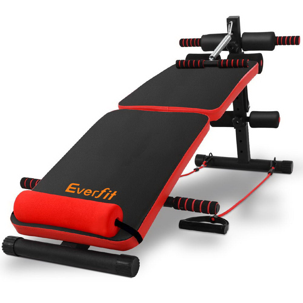 Everfit Adjustable Sit Up Bench Press Weight Decline Home Gym Equipment