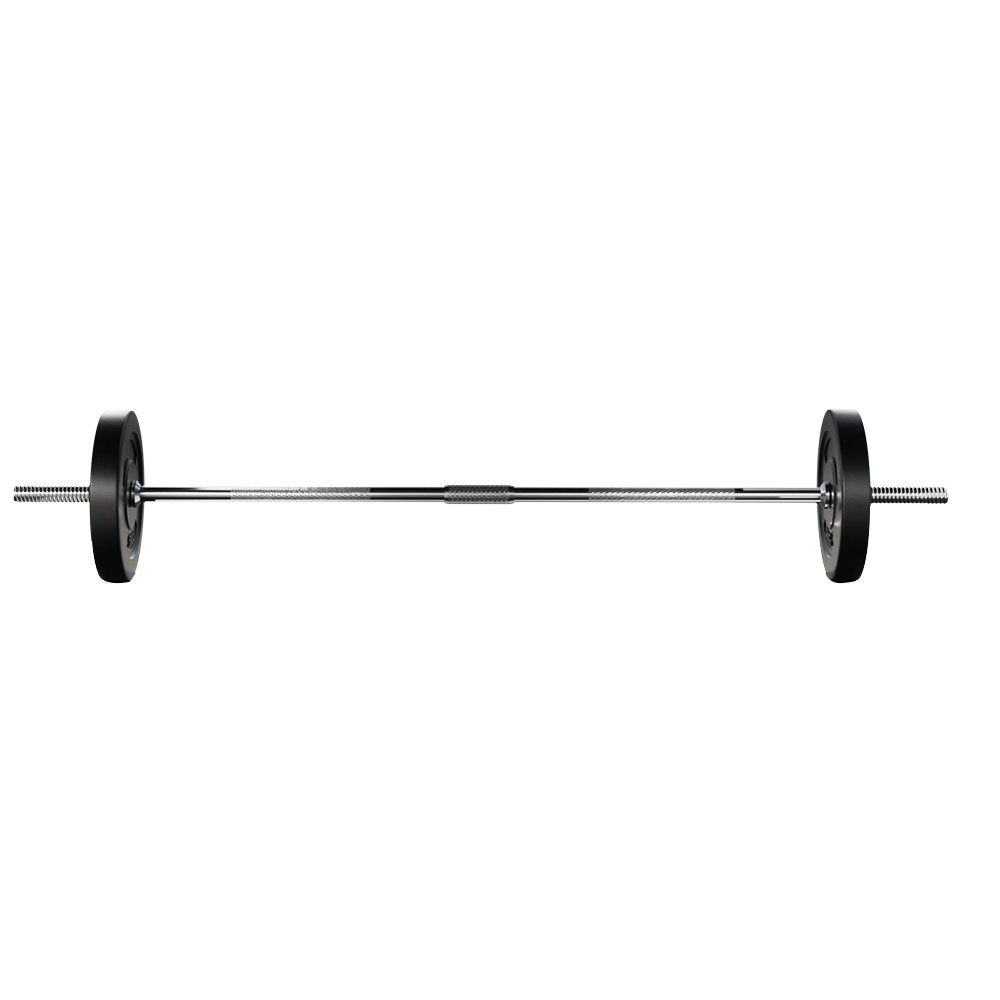 18KG Barbell Weight Set Plates Bar Bench Press Fitness Exercise Home Gym 168cm