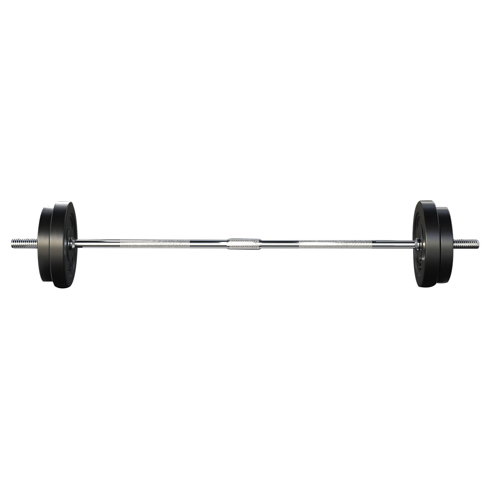 38KG Barbell Weight Set Plates Bar Bench Press Fitness Exercise Home Gym 168cm