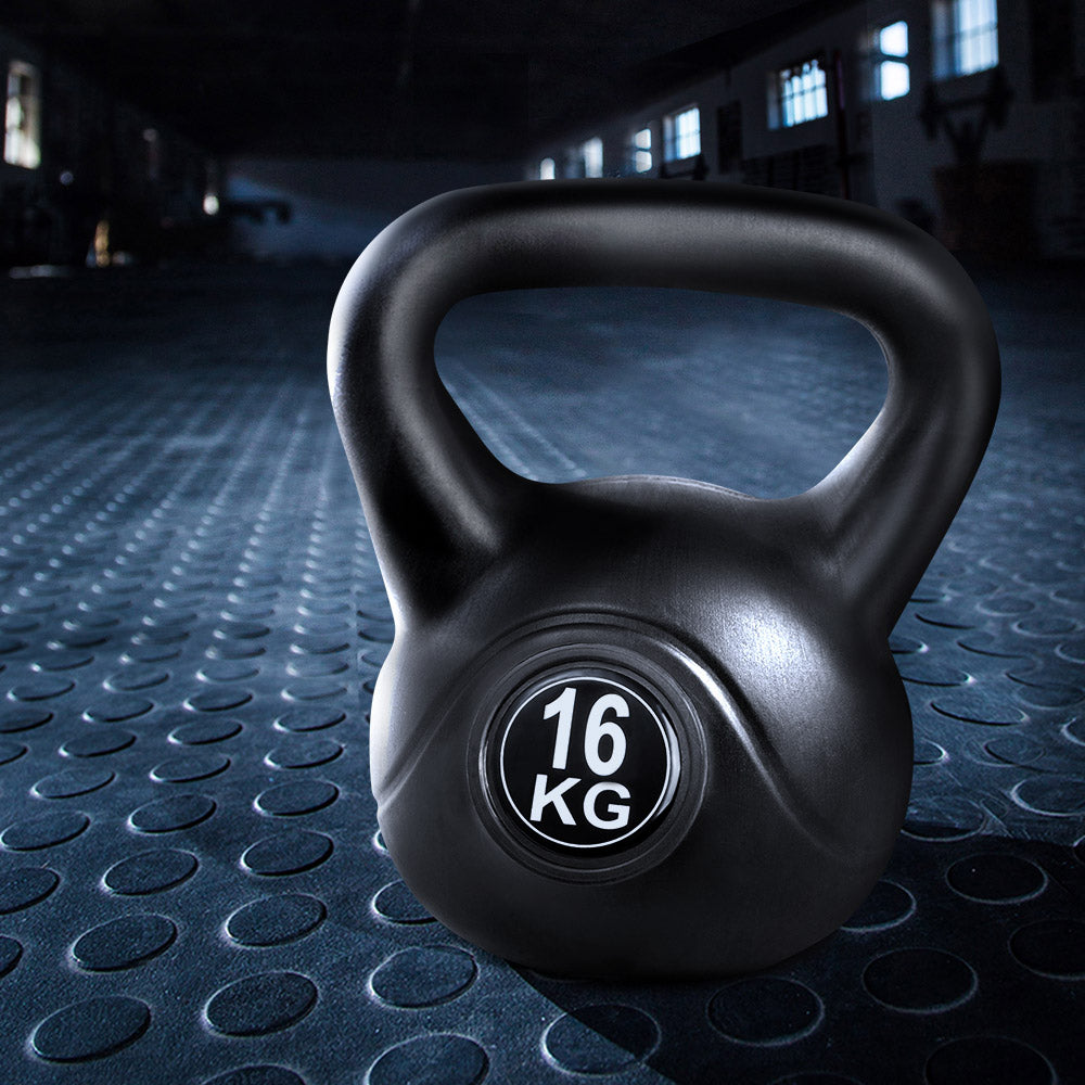 16KG Kettlebell Kettle Bell Weight Kit Fitness Exercise Strength Training - Everfit