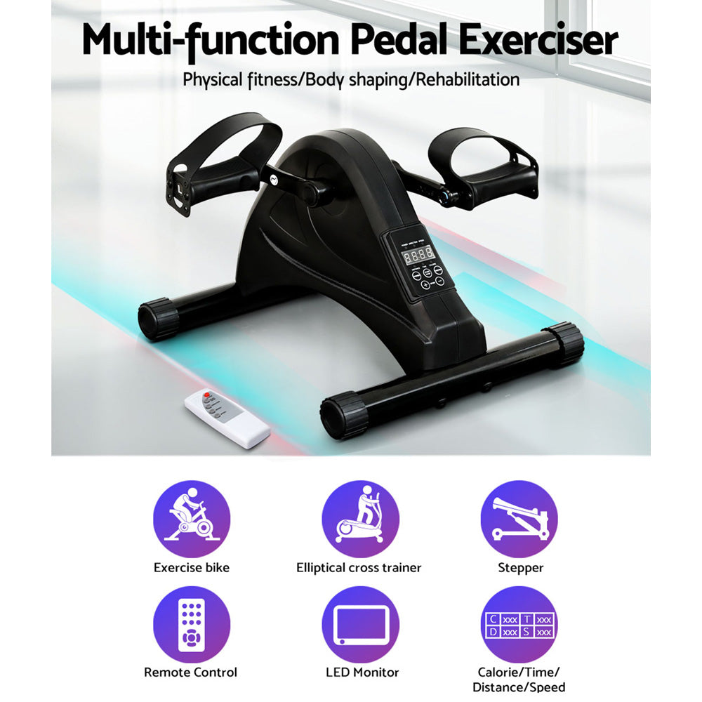 Everfit Electric Pedal Exercise Bike LED Display Elliptical Cross Trainer 80W